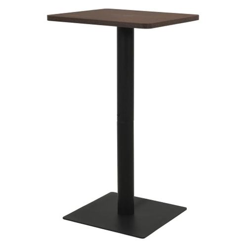 Table De Bistro En Acier Et Panneaux De Particules De Melamine | 50x50x107 Cm, Compact, Gain De Place, Design Elegant