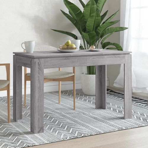 Table A Diner En Bois D'ingenierie Chene Sonoma | 120x60x76 Cm, Style Minimaliste, Compact, Gain De Place