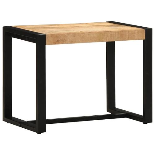 Banc En Bois Massif De Manguier | 60x35x45 Cm, Stable Et Durable, Gain De Place, Multifonctionnel