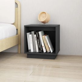 Table De Chevet En Bois De Pin Massif | 40x30x40 Cm, Compacte, Gain De Place, Multifonctionnelle