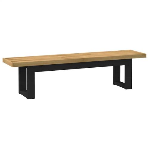 Banc A Manger En Pin Massif Noain | Pieds En U, 180x40x45 Cm, Compact, Gain De Place, Multifonctionnel