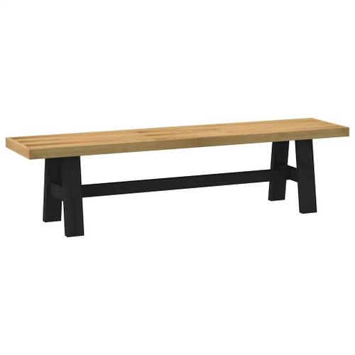 Banc A Manger En Pin Massif Noain | Pieds En Forme De A, 180x40x45 Cm, Compact, Gain De Place, Multifonctionnel