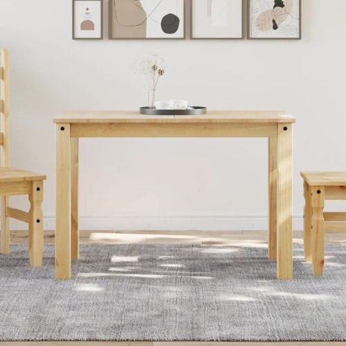 Table A Manger En Bois Massif De Pin Panama | 117x60x75 Cm, Style Minimaliste, Dessus Pratique, Nettoyage Facile