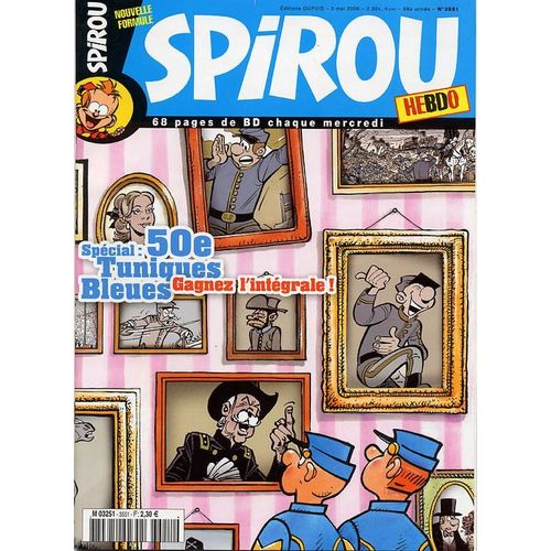 Spirou  N° 3551 : Spécial : 50e Tuniques Bleues