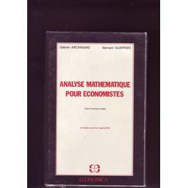 Analyse Mathématique Pour Économistes