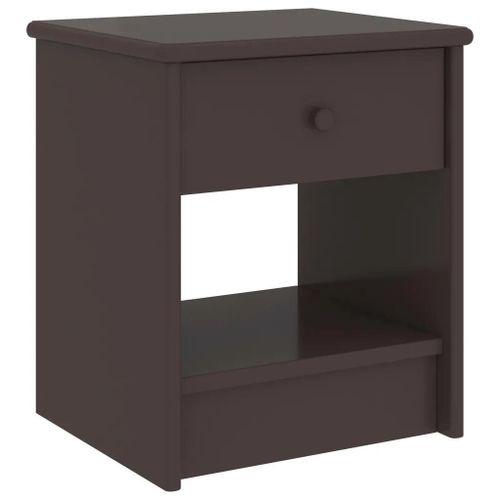 Table De Chevet En Bois De Pin Massif | 35x30x40 Cm, 1 Etagere + 1 Tiroir, Gain De Place, Compacte