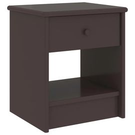 Table De Chevet En Bois De Pin Massif | 35x30x40 Cm, 1 Etagere + 1 Tiroir, Gain De Place, Compacte