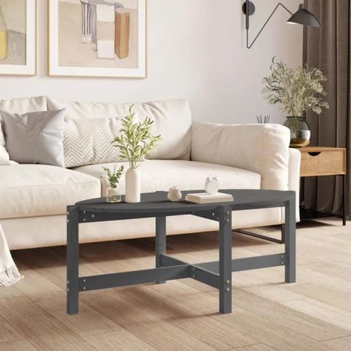 Table Basse En Bois Massif De Pin | 118x63x45 Cm, Design Elegant, Plateau Pratique, Cadre Stable, Gain De Place