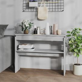 Table Console En Bois D'ingenierie Chene Sonoma | 102x30x80 Cm, Design Minimaliste, Gain De Place, Multifonctionnel