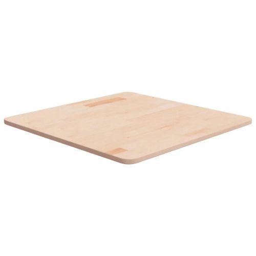 Dessus De Table En Chene Massif | Carre 60x60x1,5 Cm, Surface Non Traitee, Multifonctionnel, Design Rustique
