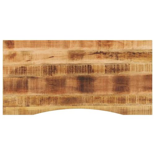 Dessus De Bureau En Manguier Massif Brut | 110x60x2,5 Cm, Design Rustique, Polyvalent, Gain De Place