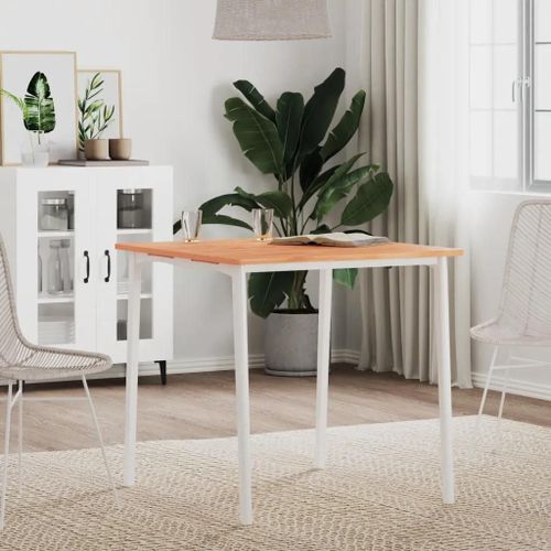 Dessus De Table 70x70x1,5 Cm En Bois Massif De Hetre | Carre, Corners Arrondis, Surface Lisse, Multifonctionnel