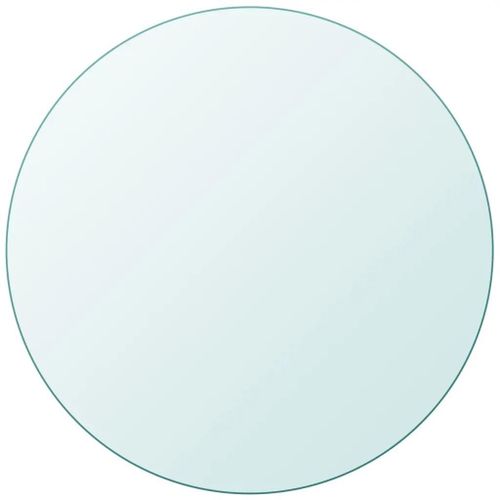 Dessus De Table Ronde En Verre Trempe | 900 Mm, Protection Anti-Rayures, Multifonctionnel Pour Salon/Jardin, Compact, Gain De Place