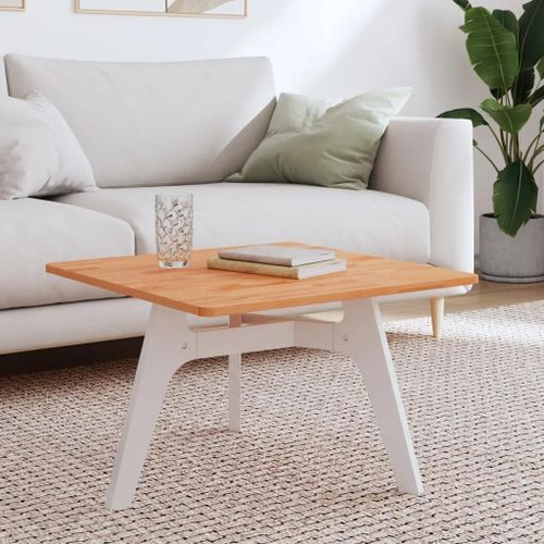 Dessus De Table En Bois Massif De Hetre 60x60x1,5 Cm | Carre, Renovation De Meuble, Polyvalent Salon/Bureau, Coins Arrondis Securises