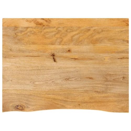 Dessus De Table En Bois Massif Manguier | 90x60x2,5 Cm, Bord Vivant, Multifonctionnel, Gain De Place