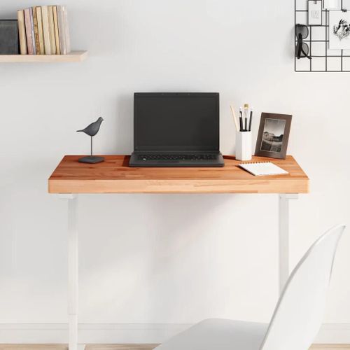 Dessus De Table 80x40x4 Cm En Bois Massif De Hetre | Rectangulaire, Compact, Gain De Place, Multifonctionnel
