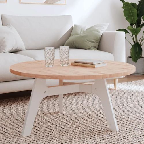 Dessus De Table En Bois Massif De Hetre | ?90x2,5 Cm, Rond, Renovation De Table, Multifonctionnel, Surface Facile A Nettoyer