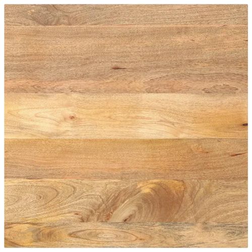 Dessus De Table En Bois Massif Manguier | 90x90x3,8 Cm, Rustique, Multifonctionnel, Gain De Place