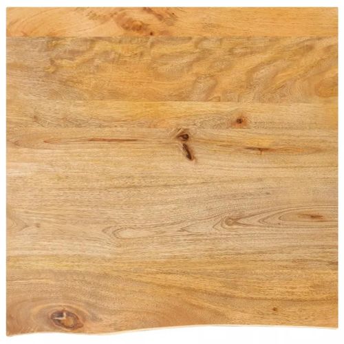 Dessus De Table En Bois Massif Manguier | 80x80x2,5 Cm, Bord Vivant, Multifonctionnel, Gain D'espace