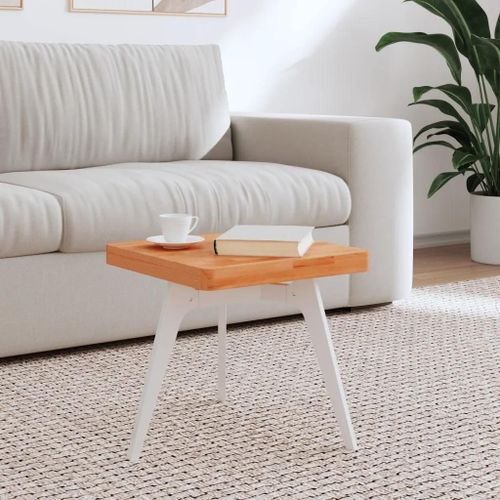 Dessus De Table En Bois Massif De Hetre | 40x40x4 Cm, Carre, Compact, Polyvalent, Securite Enfants