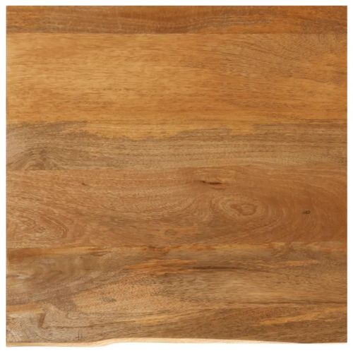 Dessus De Table En Bois Massif Manguier | 40x40x2,5 Cm, Bord Vivant, Multifonctionnel, Surface Facile A Nettoyer