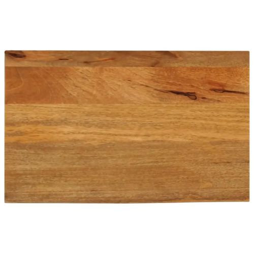 Dessus De Table En Bois Massif Manguier | 40x30x2,5 Cm, Bord Vivant, Multifonctionnel, Gain De Place