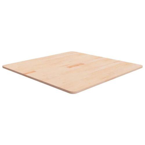 Dessus De Table Carre En Chene Massif | 80x80x1,5 Cm, Surface Non Traitee, Multifonctionnel, Design Rustique, Gain De Place
