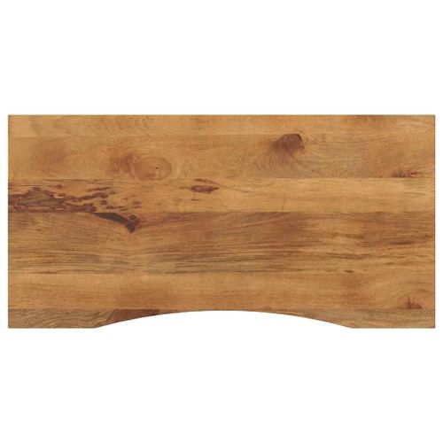 Dessus De Bureau En Manguier Massif Brut | 110x50x2,5 Cm, Design Rustique, Polyvalent, Gain De Place