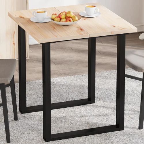 Dessus De Table En Pin Massif 2 Pcs | 70x35x2,5 Cm Rectangulaire, Design Rustique, Surface Facile A Nettoyer, Multifonctionnel