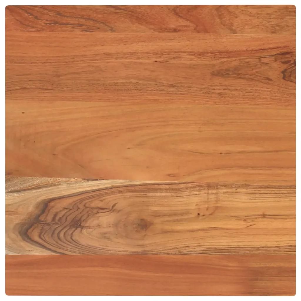 Dessus De Table En Bois Massif D'acacia | 50x50x3,8 Cm, Rustique, Polyvalent, Surface Lisse