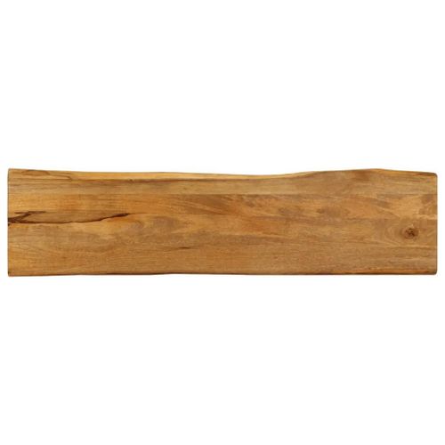 Dessus De Table En Bois Massif Manguier | 180x40x2,5 Cm, Bord Vivant, Multifonctionnel, Surface Facile A Nettoyer