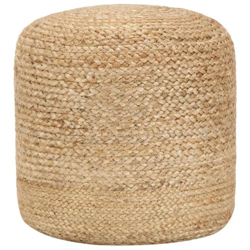 Pouf En Jute Fait A La Main | 40 X 45 Cm, Compact, Detente Et Decoration, Gain De Place