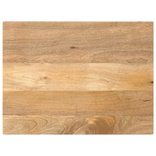 Dessus De Table 80x60x2,5 Cm Rectangulaire En Bois Massif Manguier | Rustique, Multifonctionnel, Surface Facile A Nettoyer