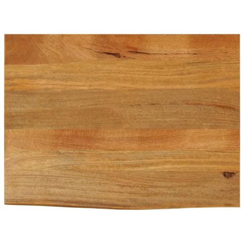 Dessus De Table En Bois Massif Manguier | 70x60x2,5 Cm, Bord Vivant, Multifonctionnel, Gain De Place