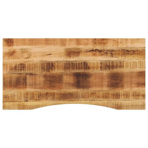 Dessus De Bureau En Manguier Massif Brut | 120x50x2,5 Cm, Design Rustique, Polyvalent, Gain D'espace