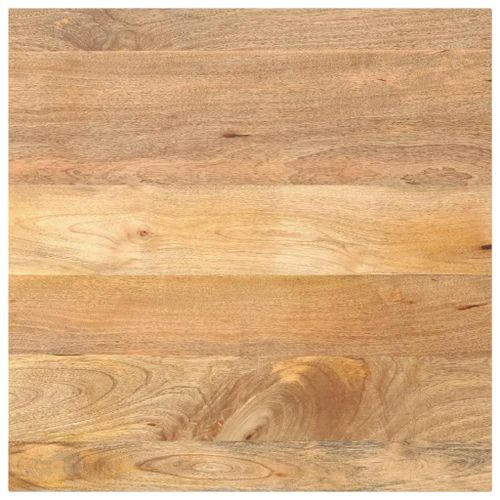 Dessus De Table En Bois Massif De Manguier | 80x80x2,5 Cm, Design Rustique, Surface Facile A Nettoyer, Multifonctionnel