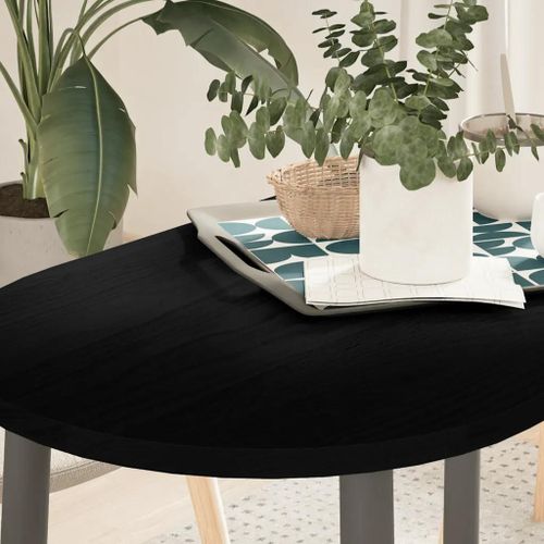 Dessus De Table En Chene Massif 100x50x2 Cm Ovale | Plateau Multifonctionnel, Surface Lisse, Resistant Aux Insectes, Pour Table Basse Ou Bar