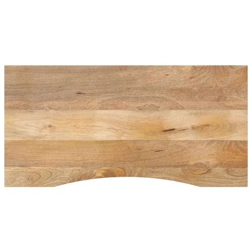 Dessus De Bureau En Manguier Massif Brut | 110x50x2,5 Cm, Design Rustique, Polyvalent, Gain De Place