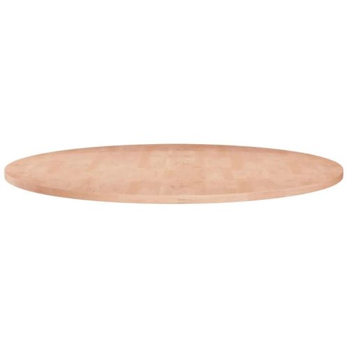 Dessus De Table Rond En Chene Massif | ?70x1,5 Cm, Surface Non Traitee, Multifonctionnel, Design Rustique