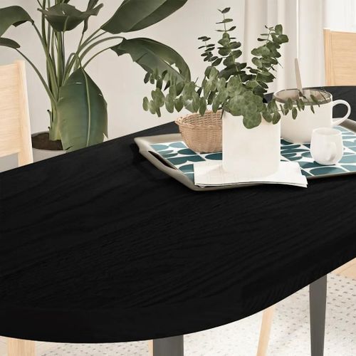 Dessus De Table En Chene Massif | 140x60x4cm, Ovale, Multifonctionnel, Gain De Place, Surface Lisse