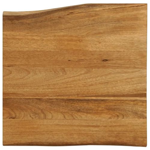 Dessus De Table En Bois Massif Manguier | 40x40x2,5 Cm, Bord Vivant, Multifonctionnel, Surface Facile A Nettoyer