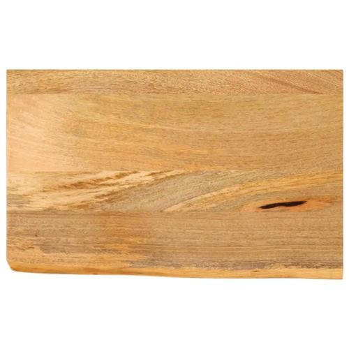 Dessus De Table En Bois Massif Manguier | 50x20x2,5 Cm, Bord Vivant, Multifonctionnel, Surface Facile A Nettoyer