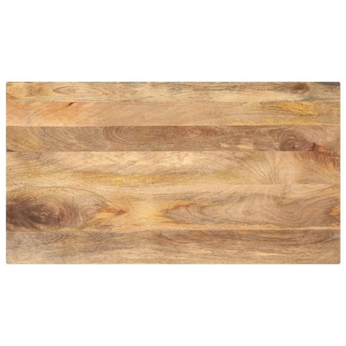 Dessus De Table 110x70x3,8cm Rectangulaire En Bois Massif Manguier | Rustique, Surface Lisse, Multifonctionnel, Gain De Place