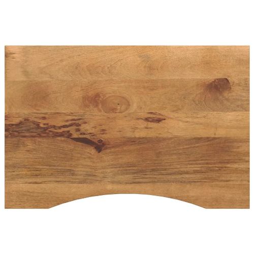 Dessus De Bureau En Manguier Massif Brut | 90x50x2,5 Cm, Design Rustique, Surface Facile A Nettoyer, Polyvalent