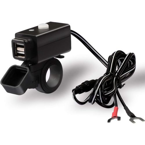 BAERTMY-Chargeur Allume-Cigare 12V, Prise De Courant Pour Voiture Marine Moto Vtt, Avec Fusible Métallique 10A, Interface De Charge Rapide Usb 3.1, Étanche Ip65