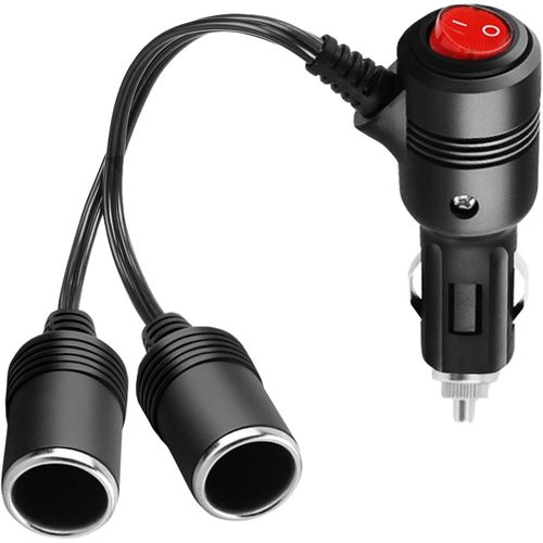 Baertmy-1 À 2 Allume Cigare Câble D'extension, Rallonge Allume Cigare, Adaptateur Splitter, De Mâle À Femelle, Pour Camions 12v/24v