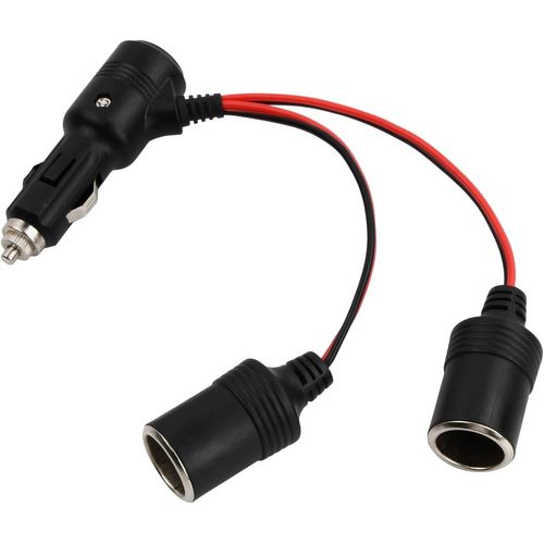BAERTMY-Prise Allume-Cigare 12 V/24 V Pour Voiture, Moto, 2 Prises Avec Voyant Lumineux, Répartiteur, Répartiteur, Rallonge Allume-Cigare