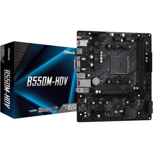 BAERTMY-B550M-Hdv Amd B550 Emplacement Am4 Micro Atx