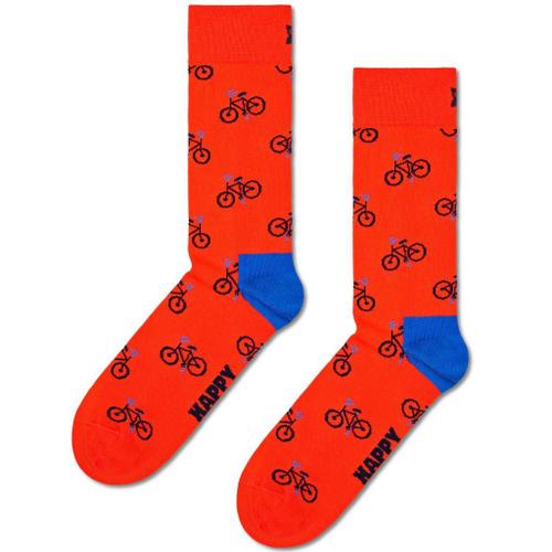 Happy Socks Bike Sock Colour Rouge