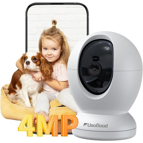 Naeryut-4mp Wifi Surveillance Camera 5ghz&2.4ghz,360° Surveillance Cameras Babyphone Camera With Human/Motion/Sound Detection,Intelligent Tracking,Night Vision,Two-Way Audio